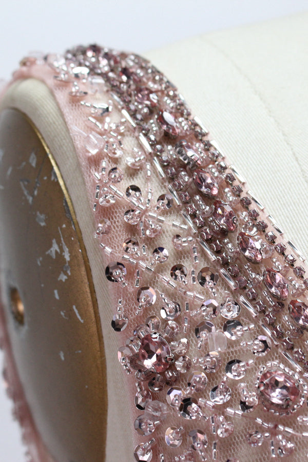 Wholesale Dazzling Elegance Hand-Beaded Satin Prom Gown 32418B