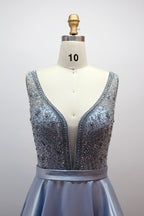 Wholesale Dazzling Elegance Hand-Beaded Satin Prom Gown 32418B