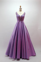 Wholesale Dazzling Elegance Hand-Beaded Satin Prom Gown 32418B