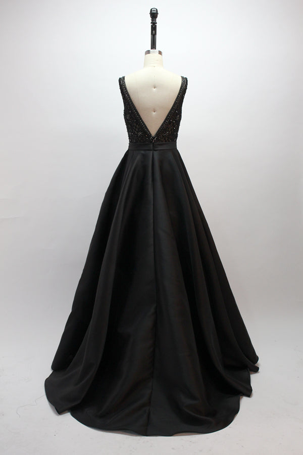 Wholesale Dazzling Elegance Hand-Beaded Satin Prom Gown 32418B