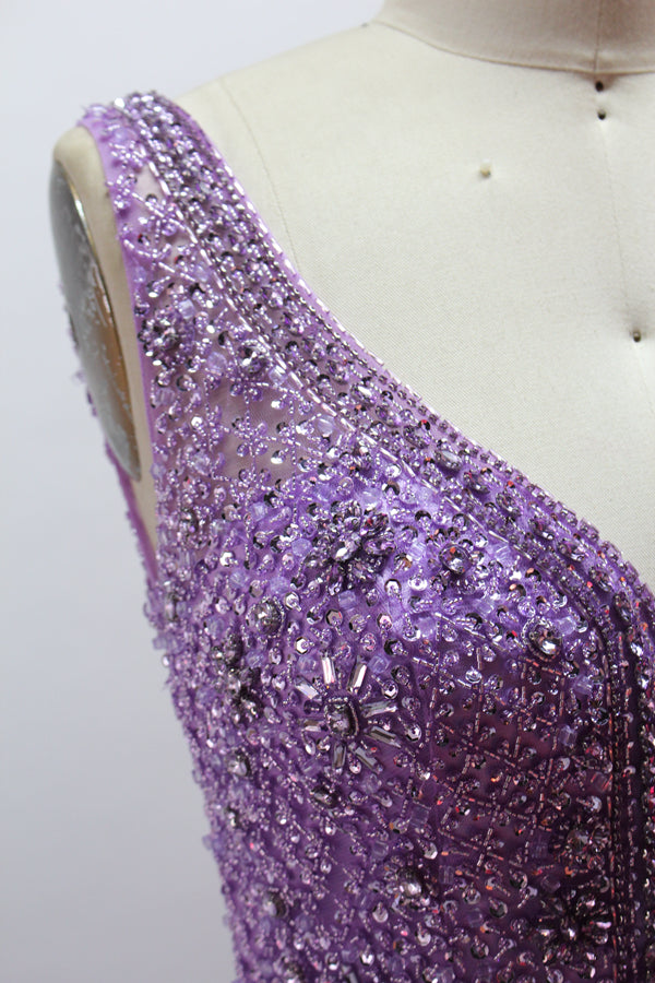 Wholesale Dazzling Elegance Hand-Beaded Satin Prom Gown 32418B