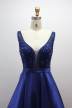 Wholesale Dazzling Elegance Hand-Beaded Satin Prom Gown 32418B