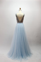 Wholesale Dazzling Elegance Tulle Hand-Beaded Mesh Prom Dresses 32418D