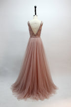 Wholesale Dazzling Elegance Tulle Hand-Beaded Mesh Prom Dresses 32418D