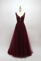 Wholesale Dazzling Elegance Tulle Hand-Beaded Mesh Prom Dresses 32418D