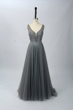 Wholesale Dazzling Elegance Tulle Hand-Beaded Mesh Prom Dresses 32418D