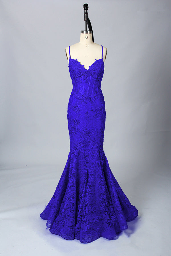 Wholesale V-Neck Lace Mermaid  Evening Gown 32551 royle