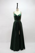 Wholesale Luxurious Allure Velvet Slit Prom Gown 32569