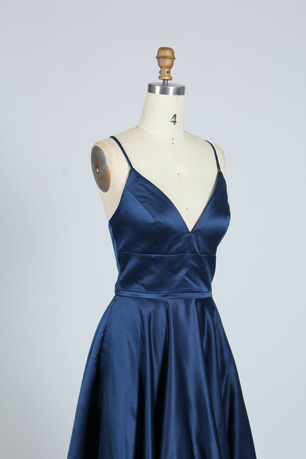 Wholesale Timeless Charm Simple Satin Prom Gown 32636