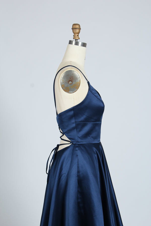 Wholesale Timeless Charm Simple Satin Prom Gown 32636
