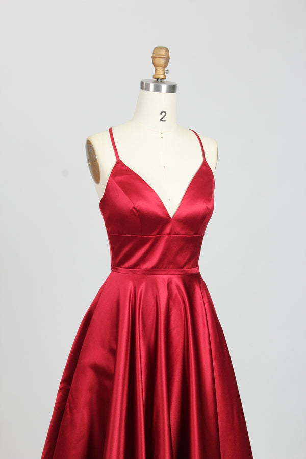 Wholesale Timeless Charm Simple Satin Prom Gown 32636