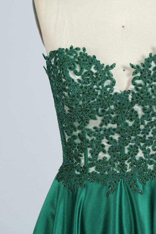 Wholesale Romantic Grace Lace Strapless Prom Gown 32639