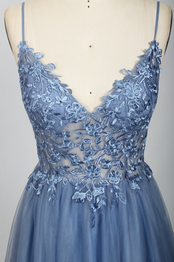 Wholesale Lace Appliqué Beaded Prom Gown 32649