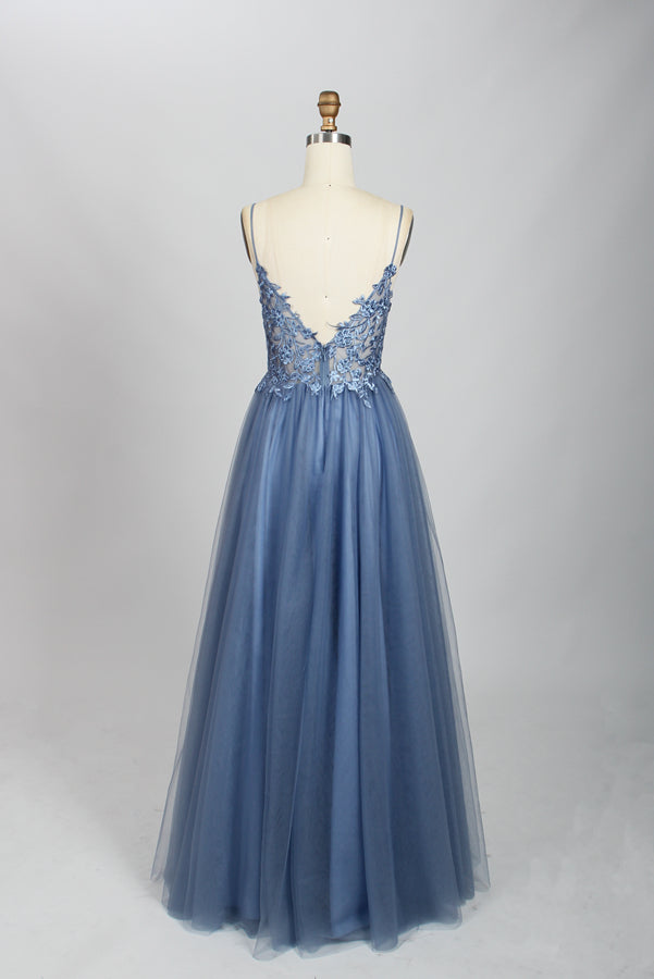 Wholesale Lace Appliqué Beaded Prom Gown 32649