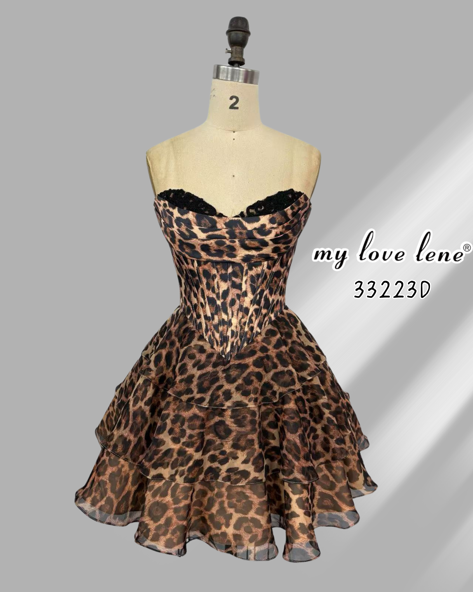 Wholesale Blue-and-White Porcelain Print Strapless Ruffled Homecoming Dress 33223cs