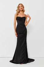 Graceful Whispers Trailblazing Ribbon Tie Prom Gown VL001