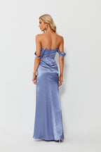 Wholesale Elegant Simplicity Satin Mermaid Slit Bridesmaid Dress 32684