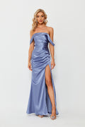 Wholesale Elegant Simplicity Satin Mermaid Slit Bridesmaid Dress 32684