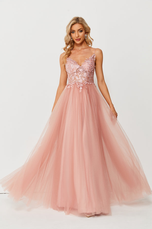 Ethereal Beauty Lace and Tulle Prom Dress 32649