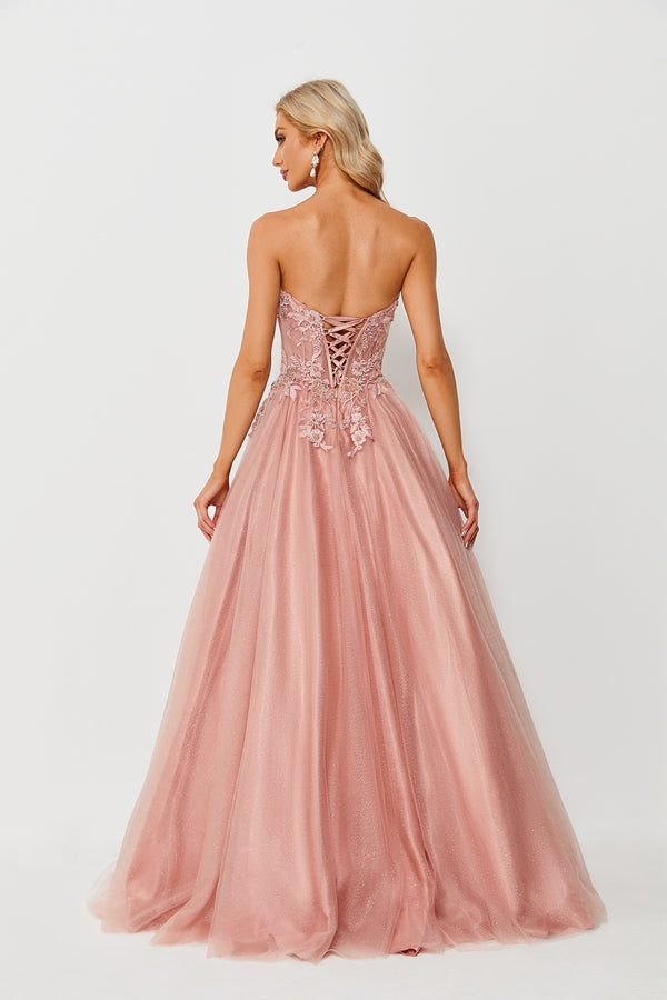 Romantic Sophistication Lace Sweetheart Ball Gown Prom Dress 32665