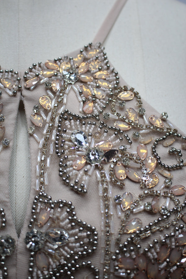 Wholesale Exquisite Craftsmanship Hand-Beaded Chiffon Prom Gown 9107