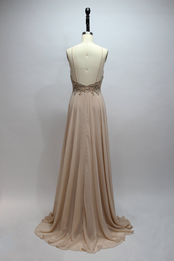 Wholesale Exquisite Craftsmanship Hand-Beaded Chiffon Prom Gown 9107