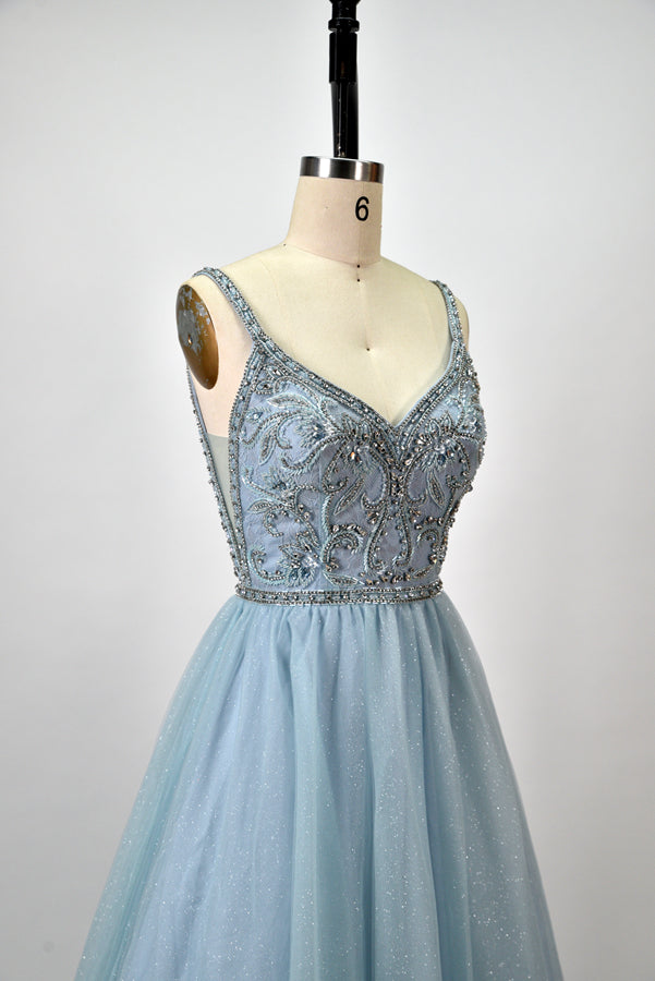 Wholesale Hand-Beaded Prom Gown Illuminate the Night with Elegance 9133B