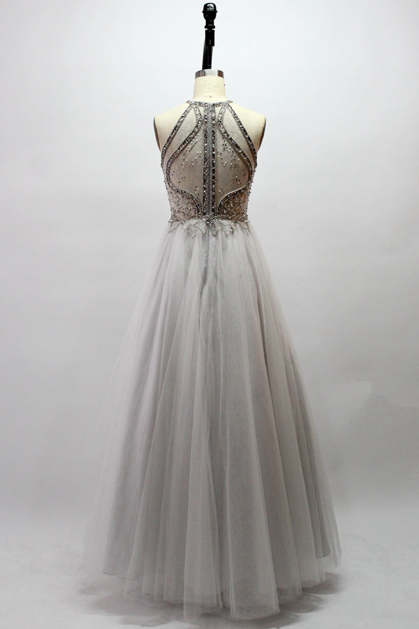 Wholesale Dazzling Elegance Hand-Beaded Mesh Prom Gown 9146