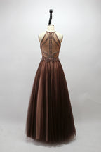 Wholesale Dazzling Elegance Hand-Beaded Mesh Prom Gown 9146