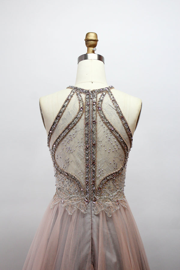 Wholesale Dazzling Elegance Hand-Beaded Mesh Prom Gown 9146