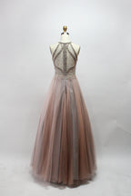 Wholesale Dazzling Elegance Hand-Beaded Mesh Prom Gown 9146