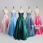 Wholesale Teal Lace Prom Dress with Criss - Cross Back 32785