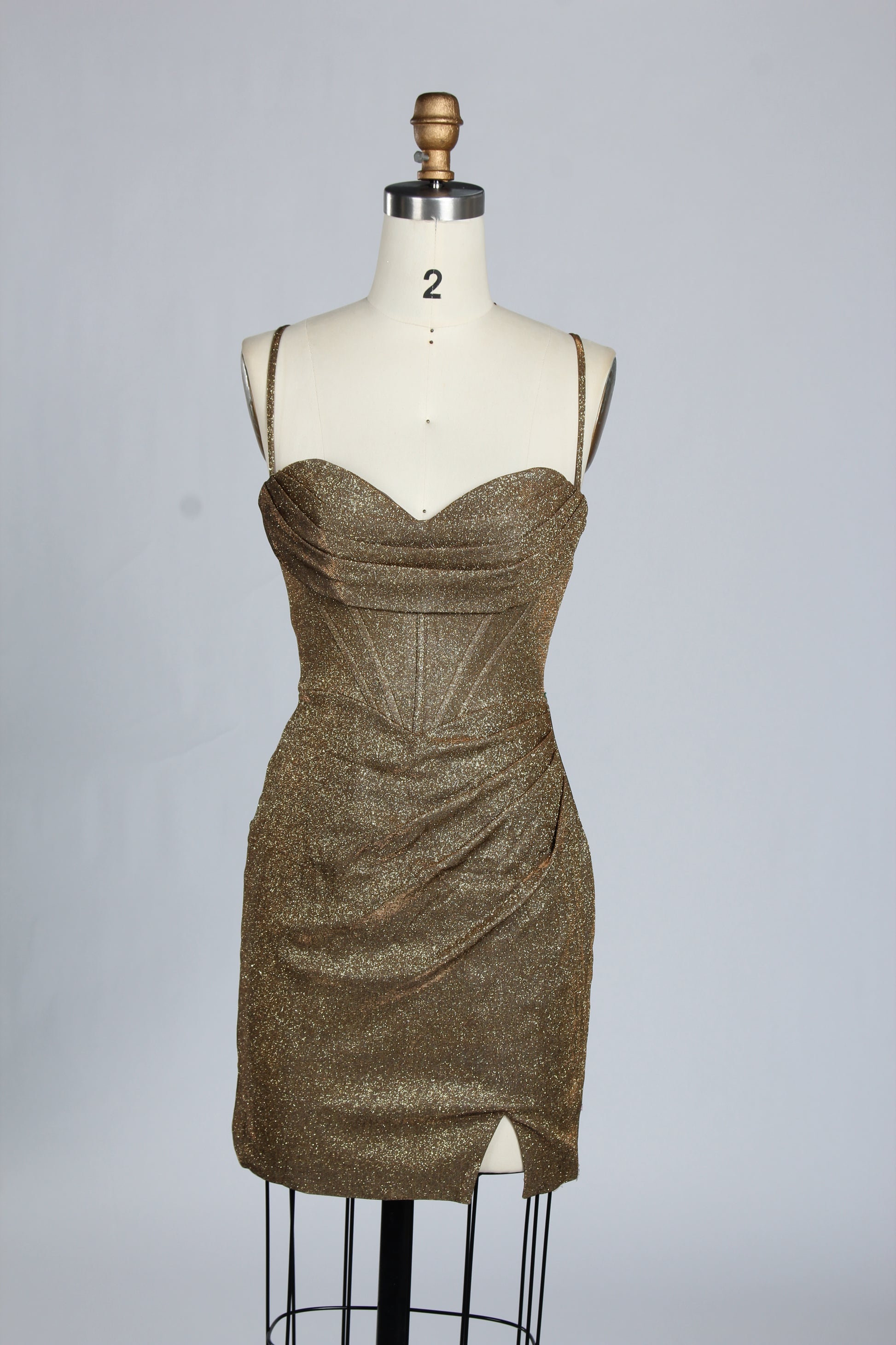 Wholesale Teal Glitter Spaghetti-Strap Ruched Homecoming Dress d-099s