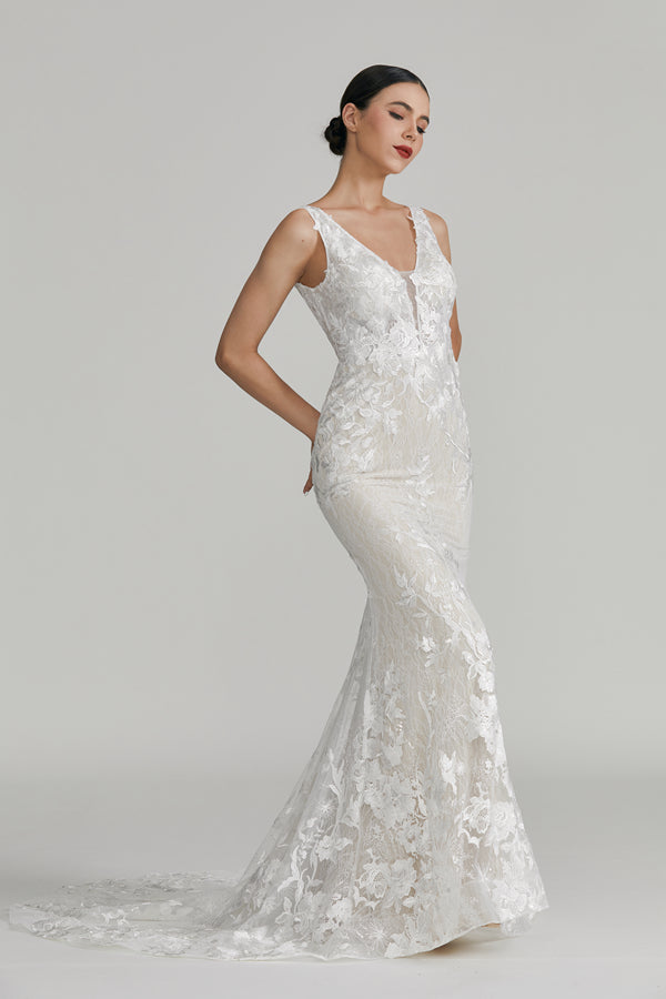 Wholesale Lace Mermaid Wedding Gown 3295