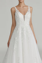 Blooming Elegance Wholesale Lace Petal Wedding Gown 1012