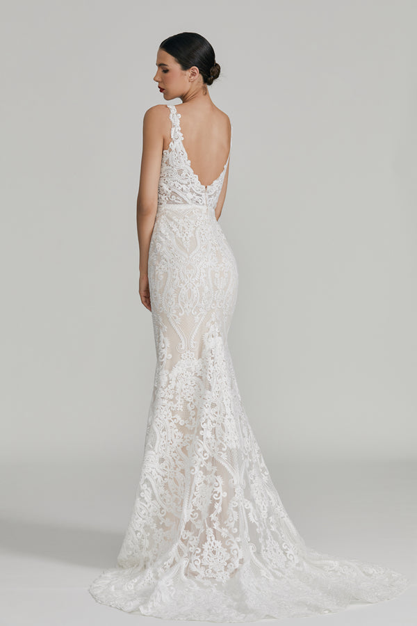 Graceful Elegance Wholesale Lace Mermaid Wedding Gown 3288