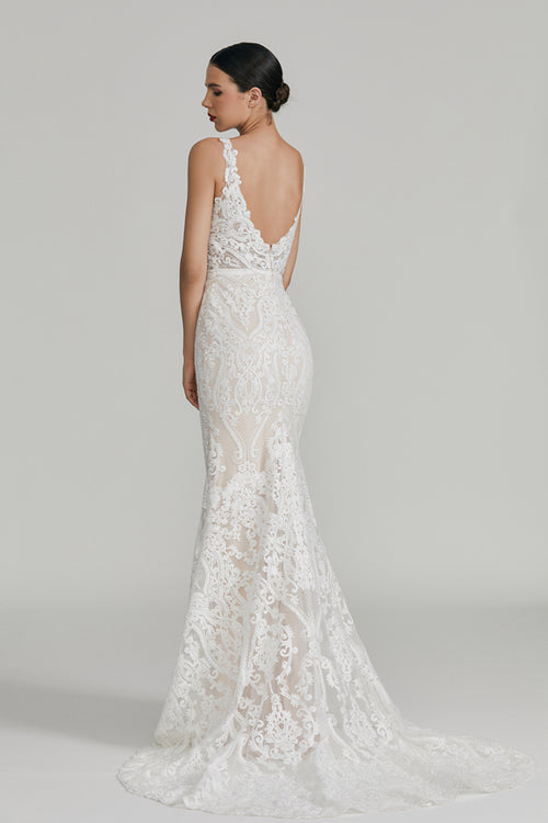 Graceful Elegance Wholesale Lace Mermaid Wedding Gown 3288