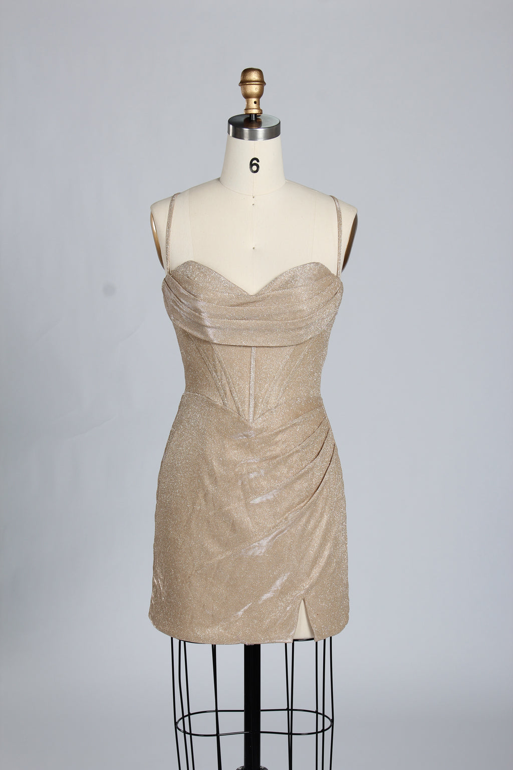 Wholesale Teal Glitter Spaghetti-Strap Ruched Homecoming Dress d-099s