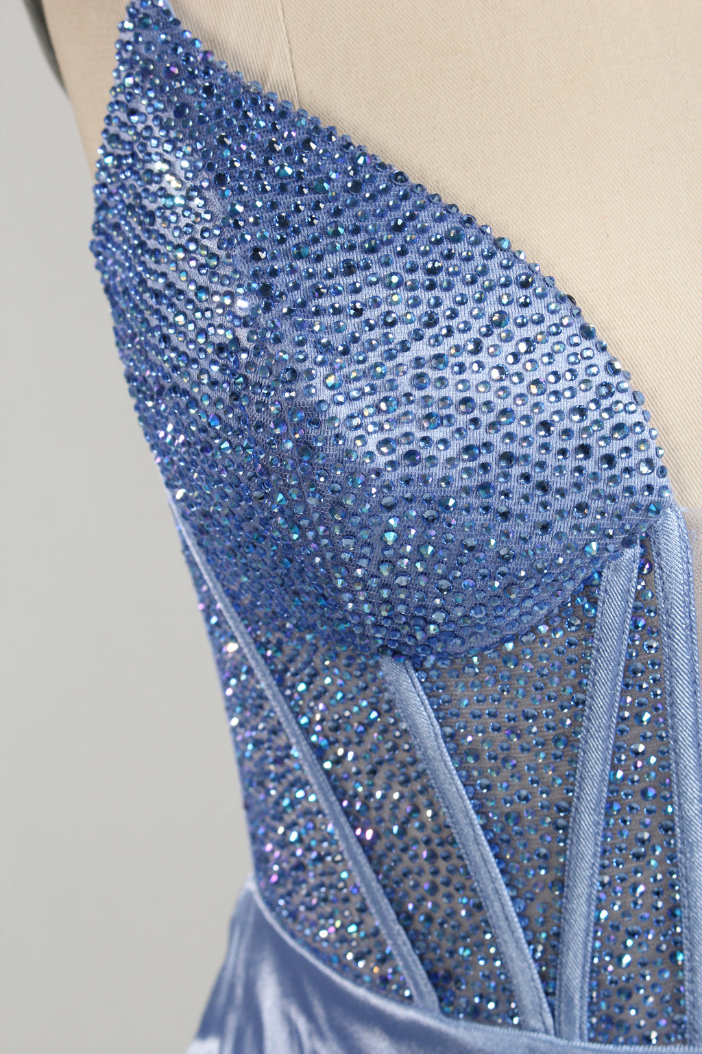 Wholesale Satin Mermaid Prom Dress with Criss - Cross Back 33156