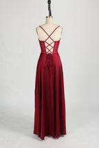 Wholesale Rhinestone - Embellished Corset  Red Prom Gown D-140
