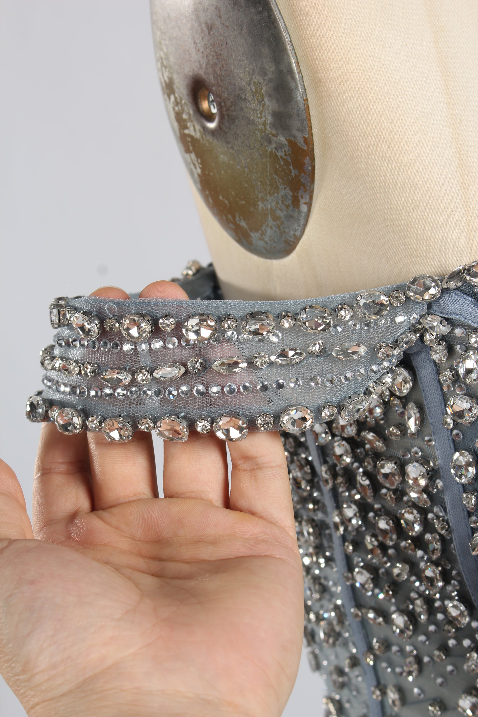 Wholesale Grey Off-Shoulder Sequin Short Prom Dress 33322S