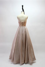 Wholesale Radiant Glamour Sparkling Fabric Prom Gown