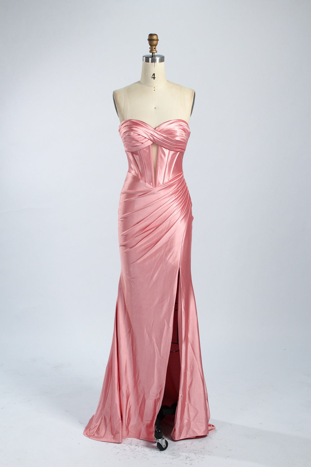 Elegant Strapless Mermaid Slit Prom Dress Wholesale 33067