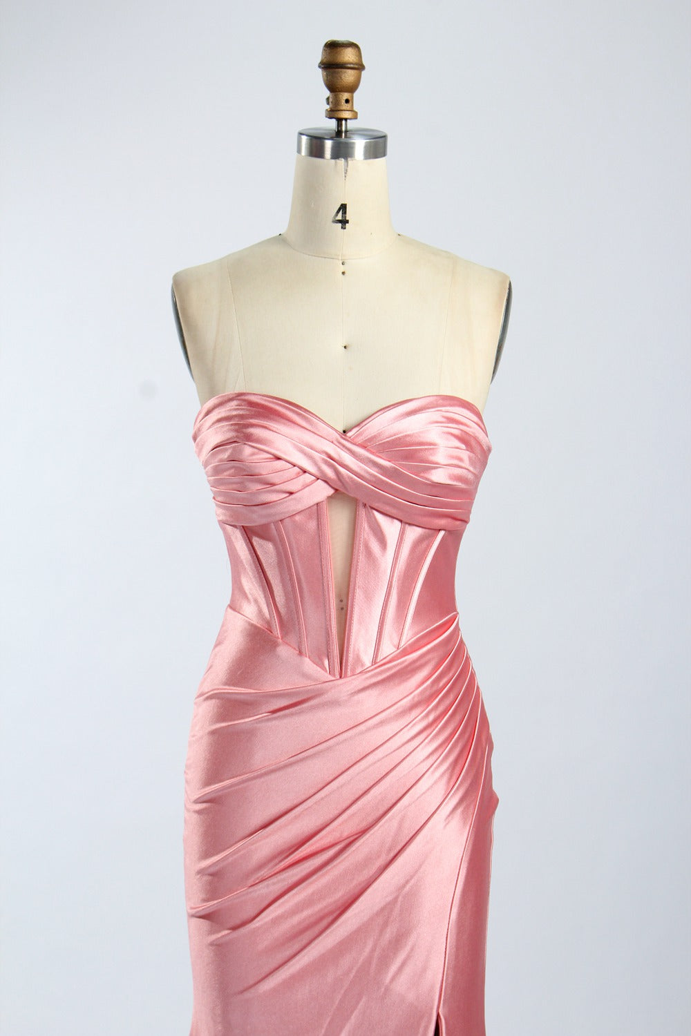 Elegant Strapless Mermaid Slit Prom Dress Wholesale 33067
