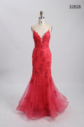 Wholesale Yellow Embroidered Mermaid Prom Dress 32826