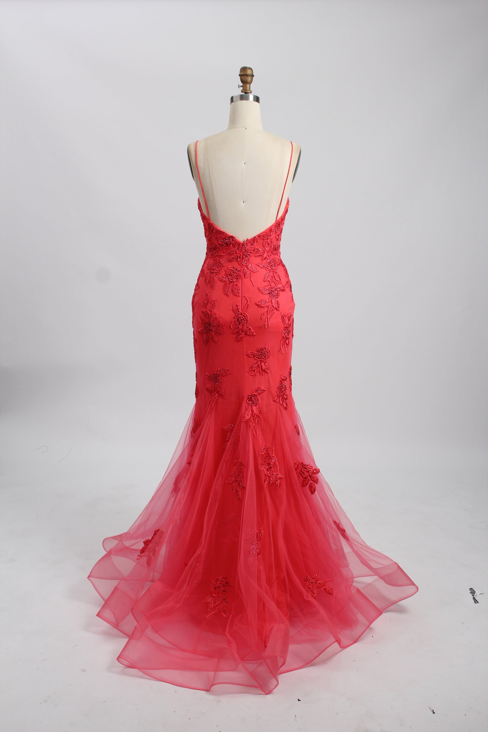 Wholesale Yellow Embroidered Mermaid Prom Dress 32826