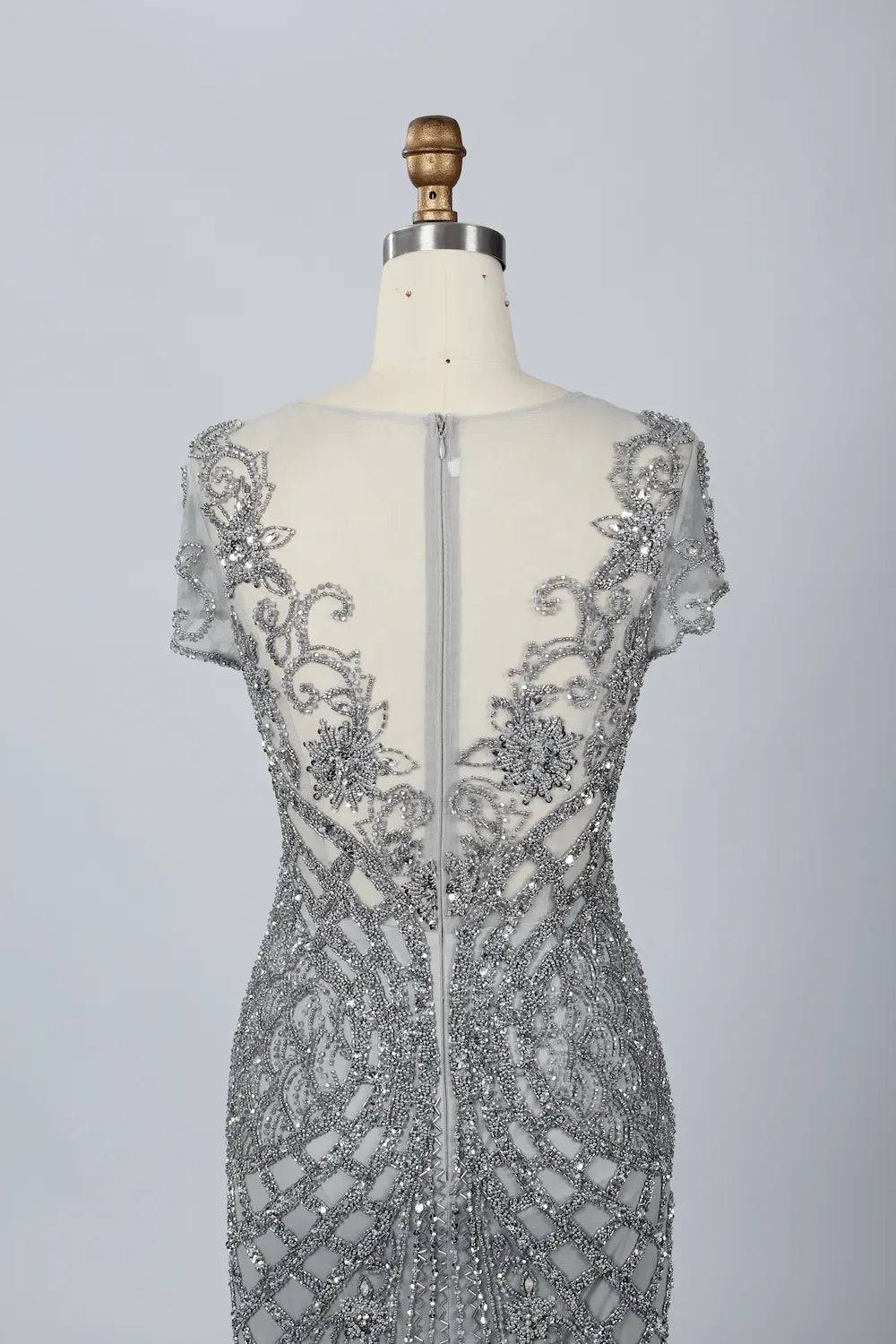 Modern Mermaid Mother of the Bride Dress with Cap Sleeves MC058