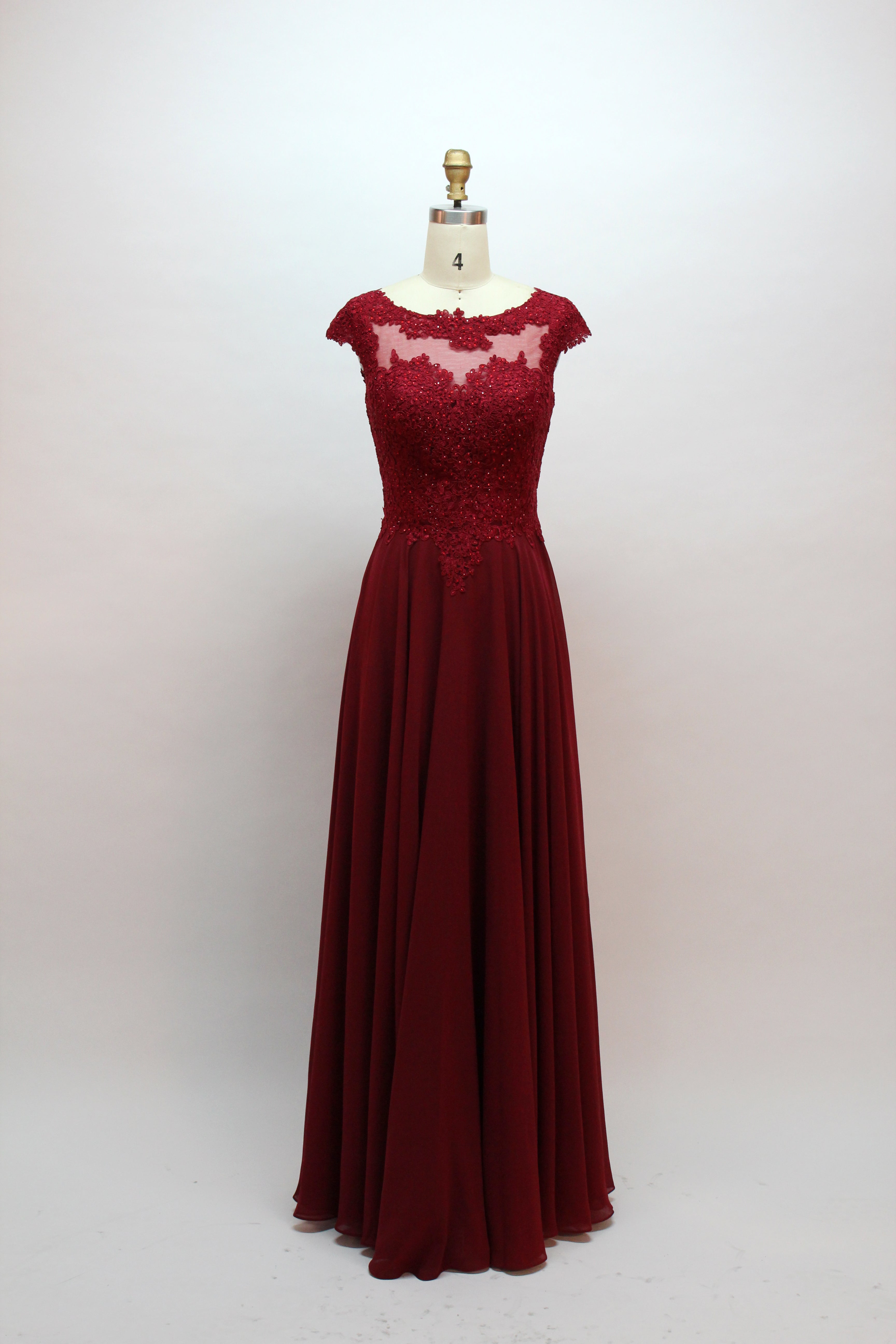 Wholesale Pink Lace Mother Dress with Short Sleeves 32456B