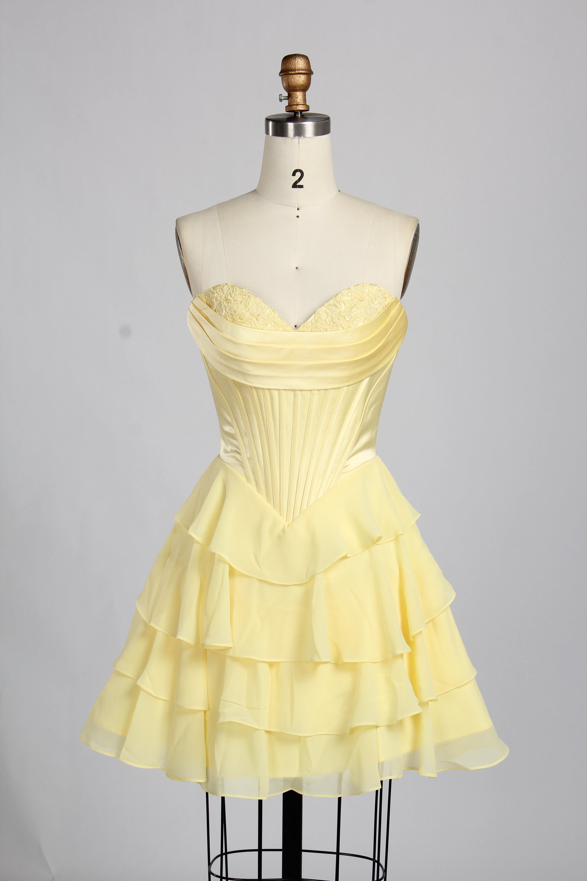 Wholesale Blue-and-White Porcelain Print Strapless Ruffled Homecoming Dress 33223cs