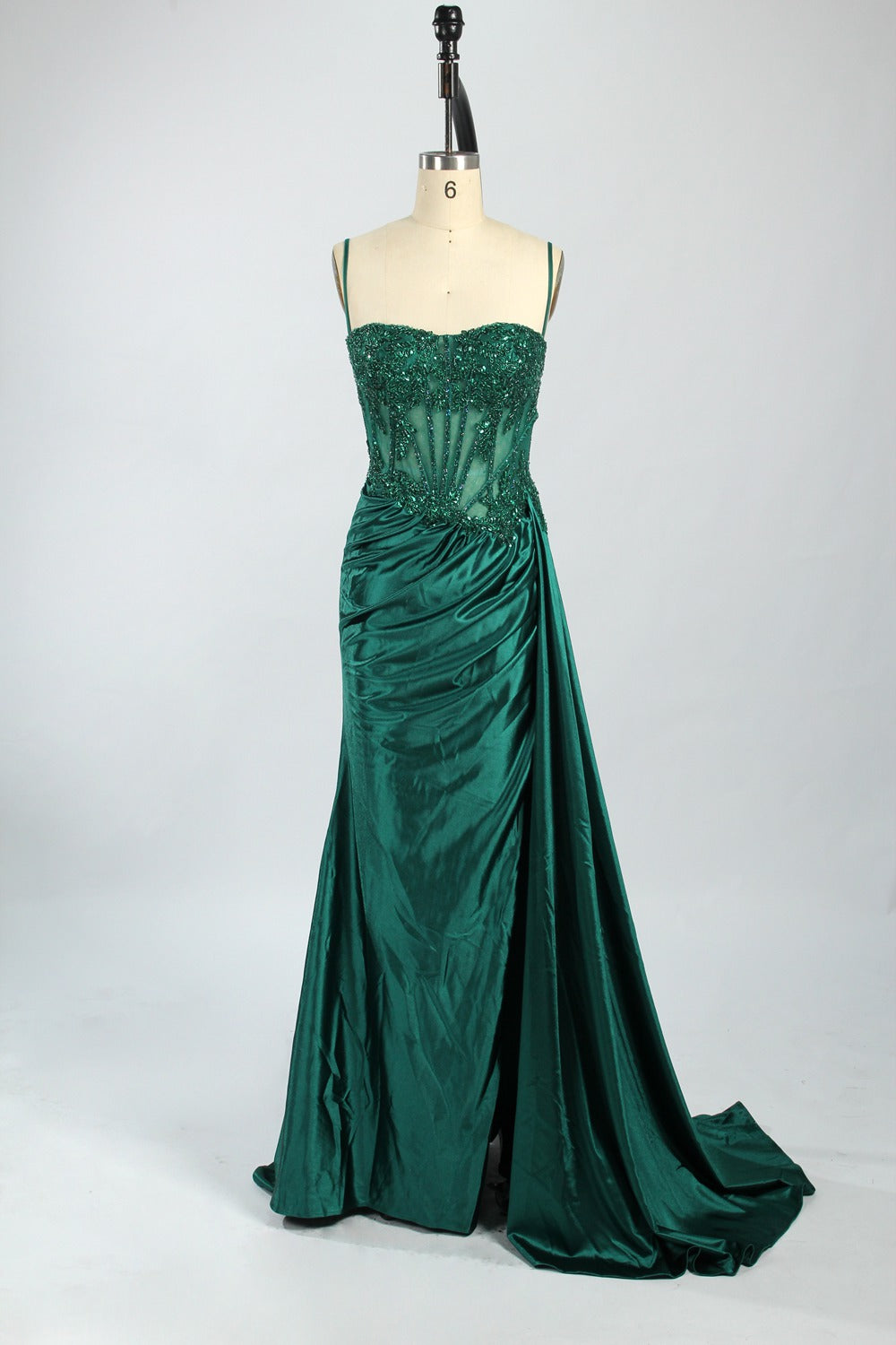 Elegant Wholesale Lace Prom Dress with Flowing Sash 33031